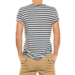 T-Shirt Kaos blue-white